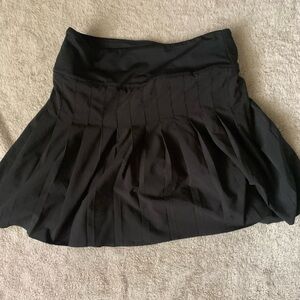 Black Tennis Mini Skirt